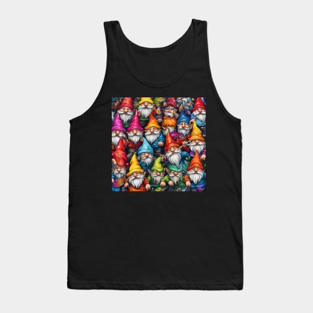 GNOME PATTERN Tank Top by Morrigan Austin